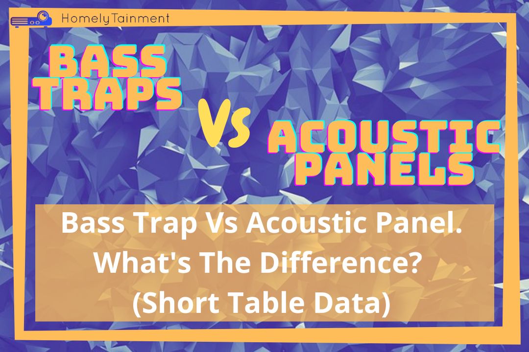 Bass Trap Vs Acoustic Panel. What's The Difference?